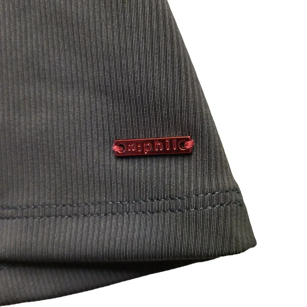 N:Philanthropy Women Casual Top Black Long Sleeve Mock Neck Cutout Ribbed S NWT! - Picture 6 of 15